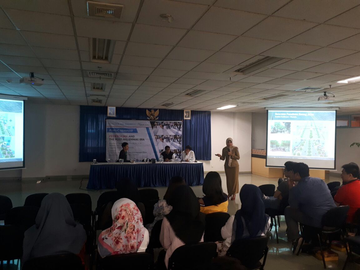 Seminar on Pedestrian and the Post-Millennial Era, Binus University, 25/09/2017