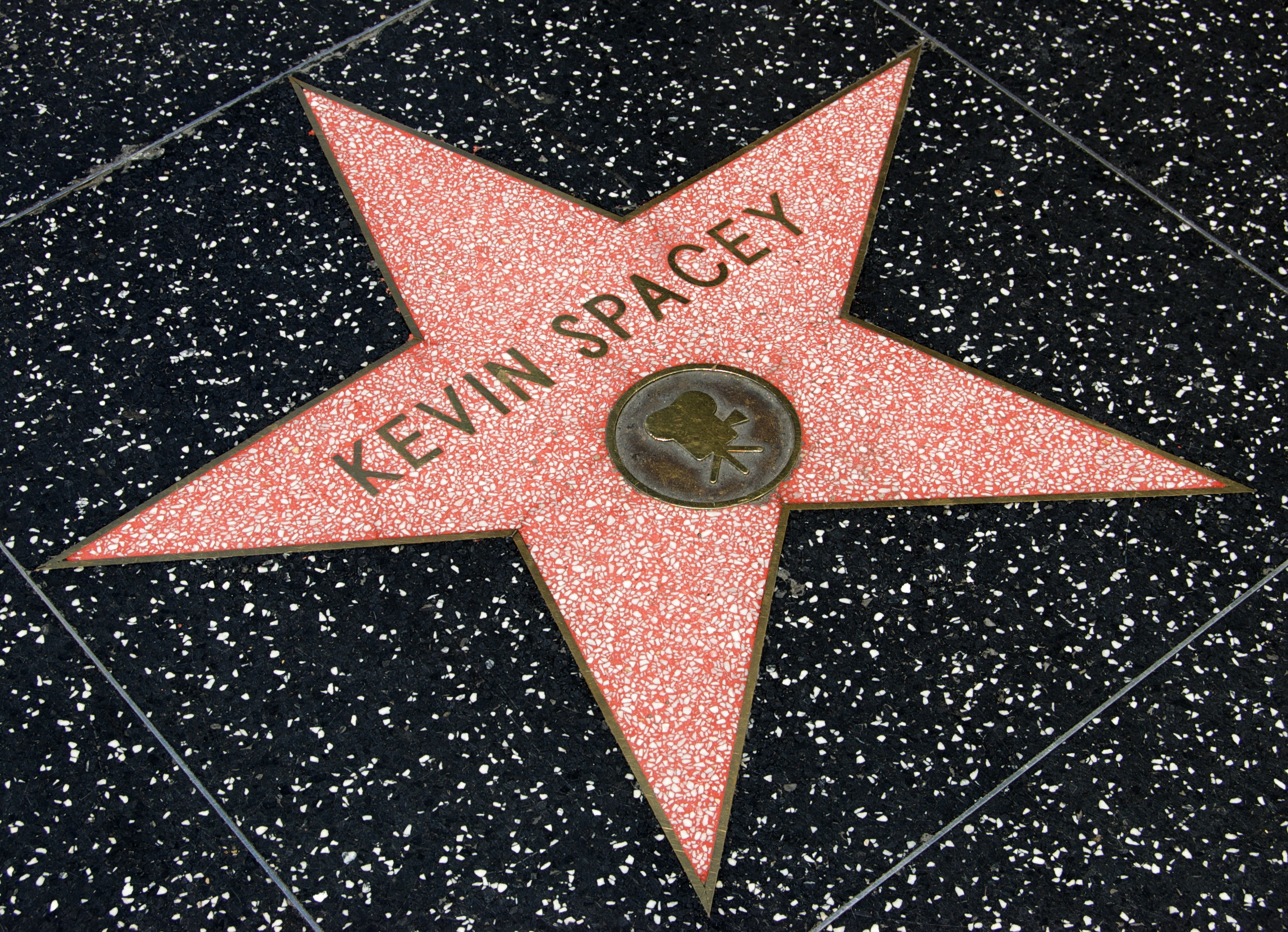 Kevin Spaceys Stern auf dem Walk of Fame in Hollywood.