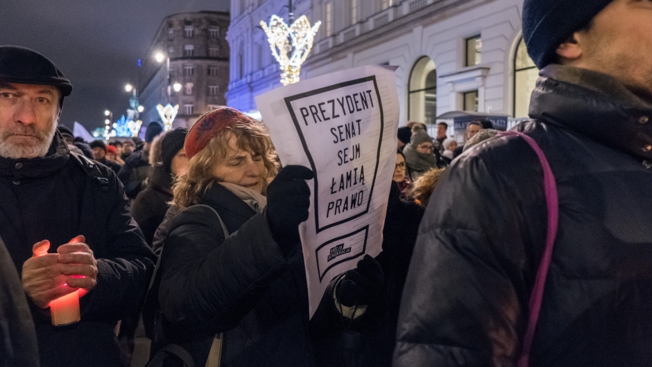 Warschau Demonstration