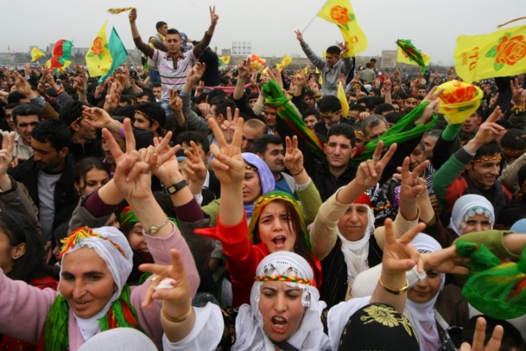 Kurdische Demonstration in Istanbul