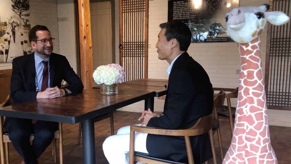 Armin with Dr. Lee at Jeju Forum