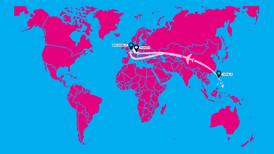 Manila-Brussels-Munich