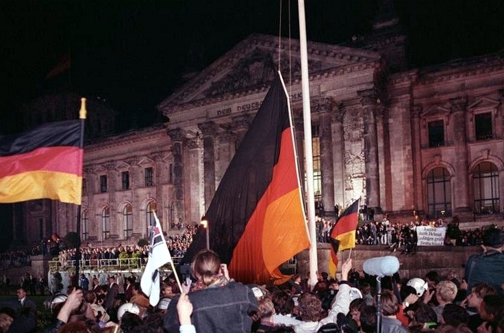 Feier zur Tag der deutschen Einheit am 3.10.90