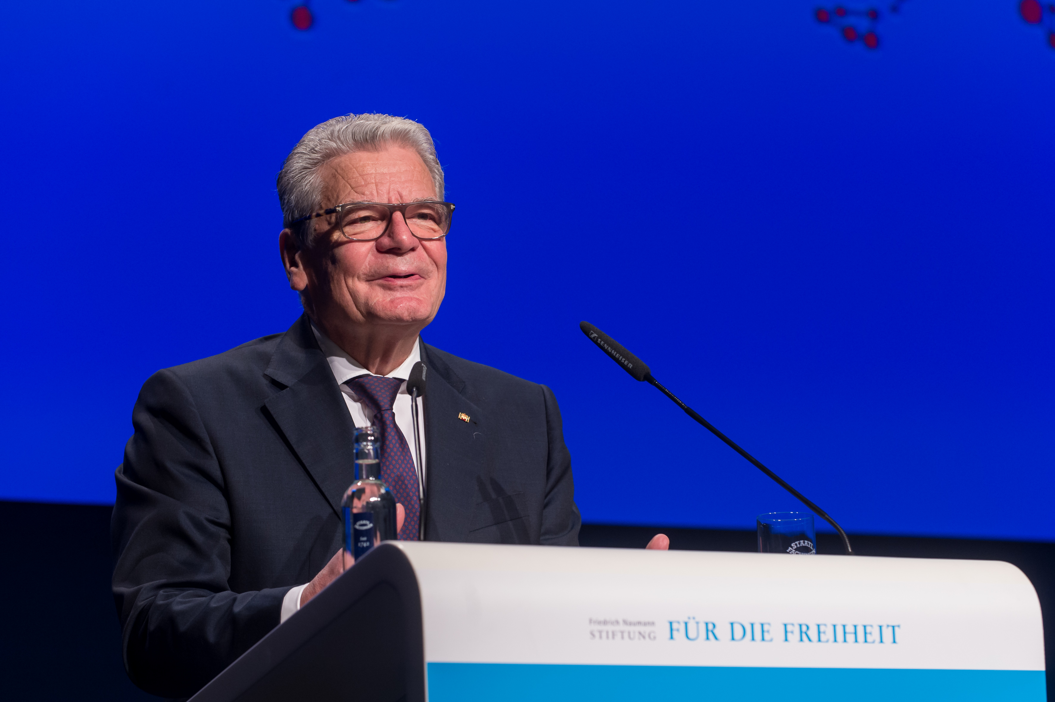 Bundespräsident Joachim Gauck hielt die Eröffnungsrede.