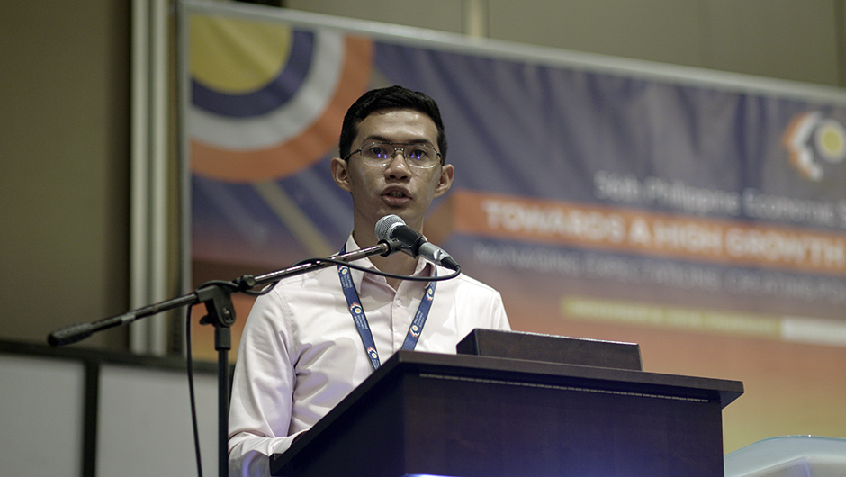  Mr. Jose Escalante during the Philippine Economic Society (PES) 56th Annual Meeting and Conference