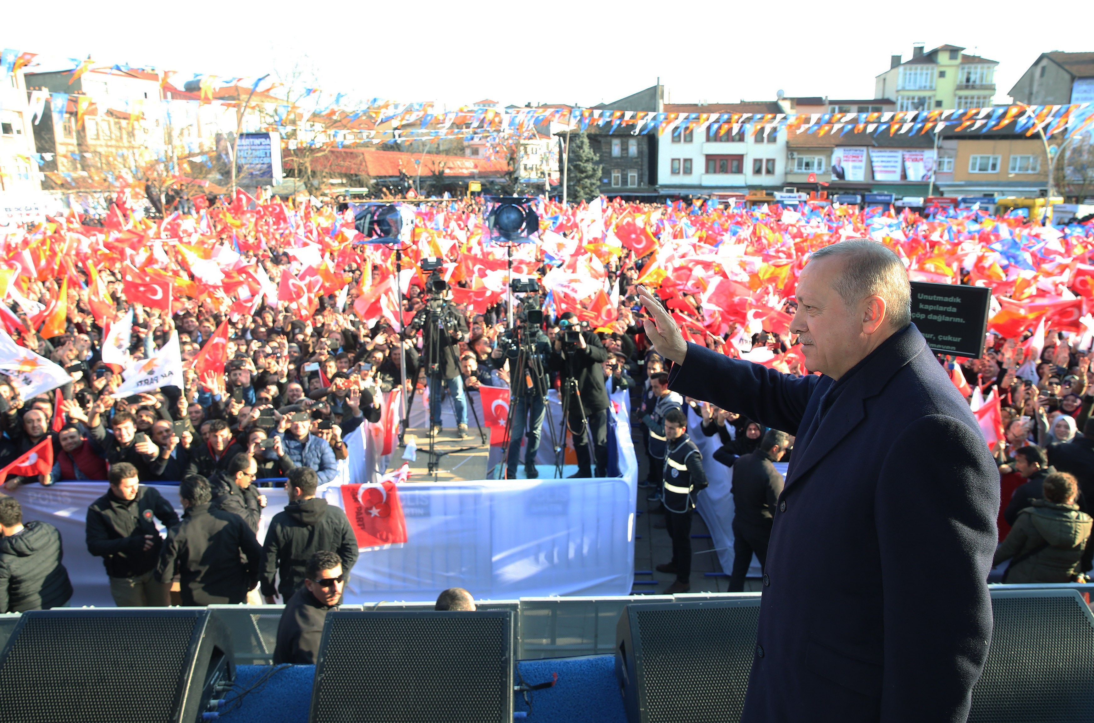 Erdogan bei seiner Wahlkampftour in Bartin