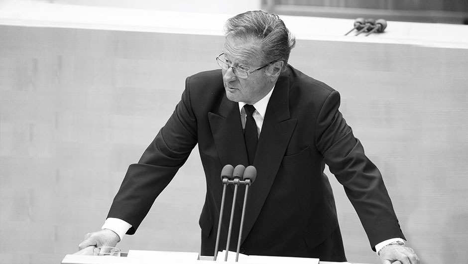Klaus Kinkel 2016 im ehemaligen Bundestag in Bonn.