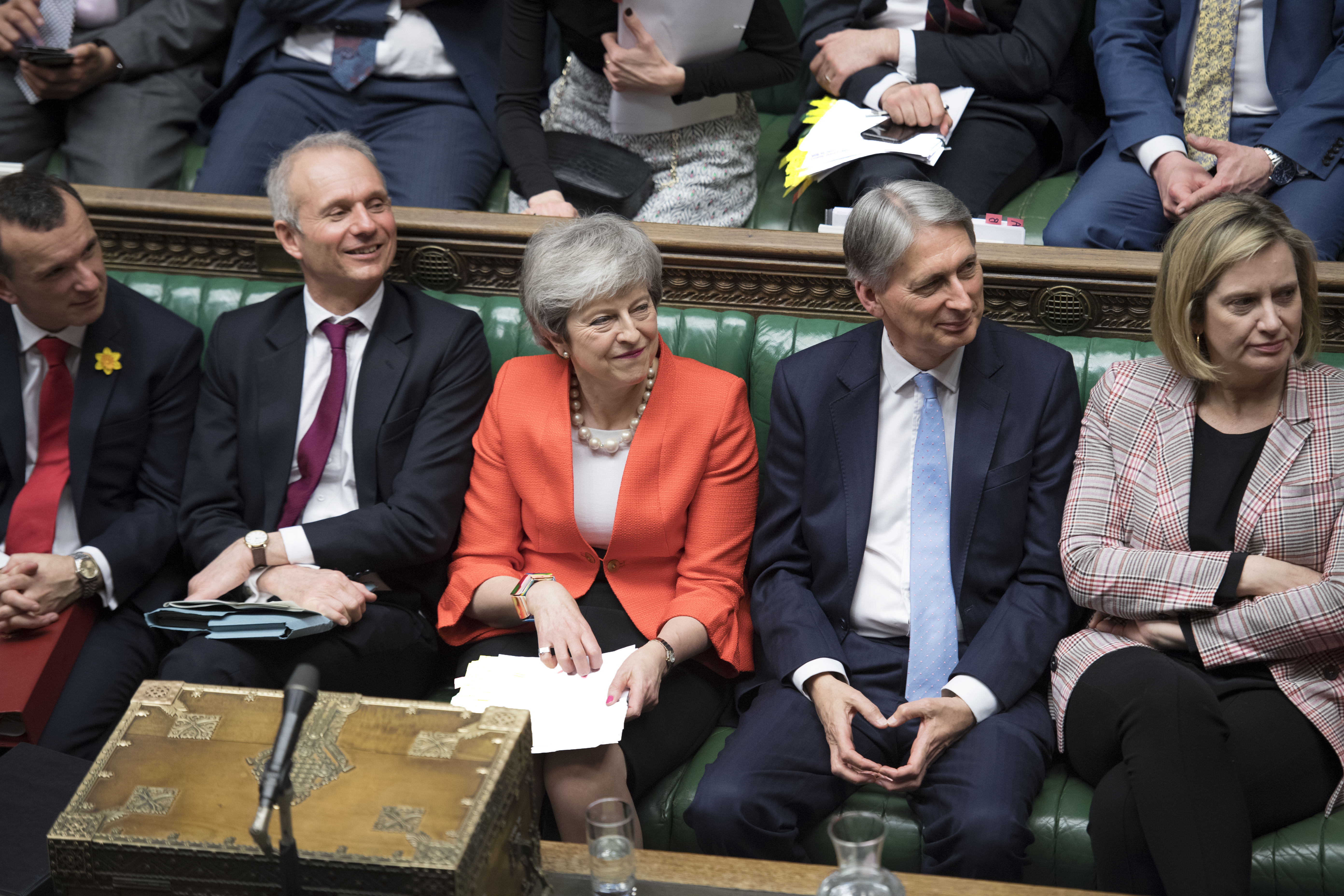 Premierministerin Theresa May während der Prime Minister's Questions im House of Commons 