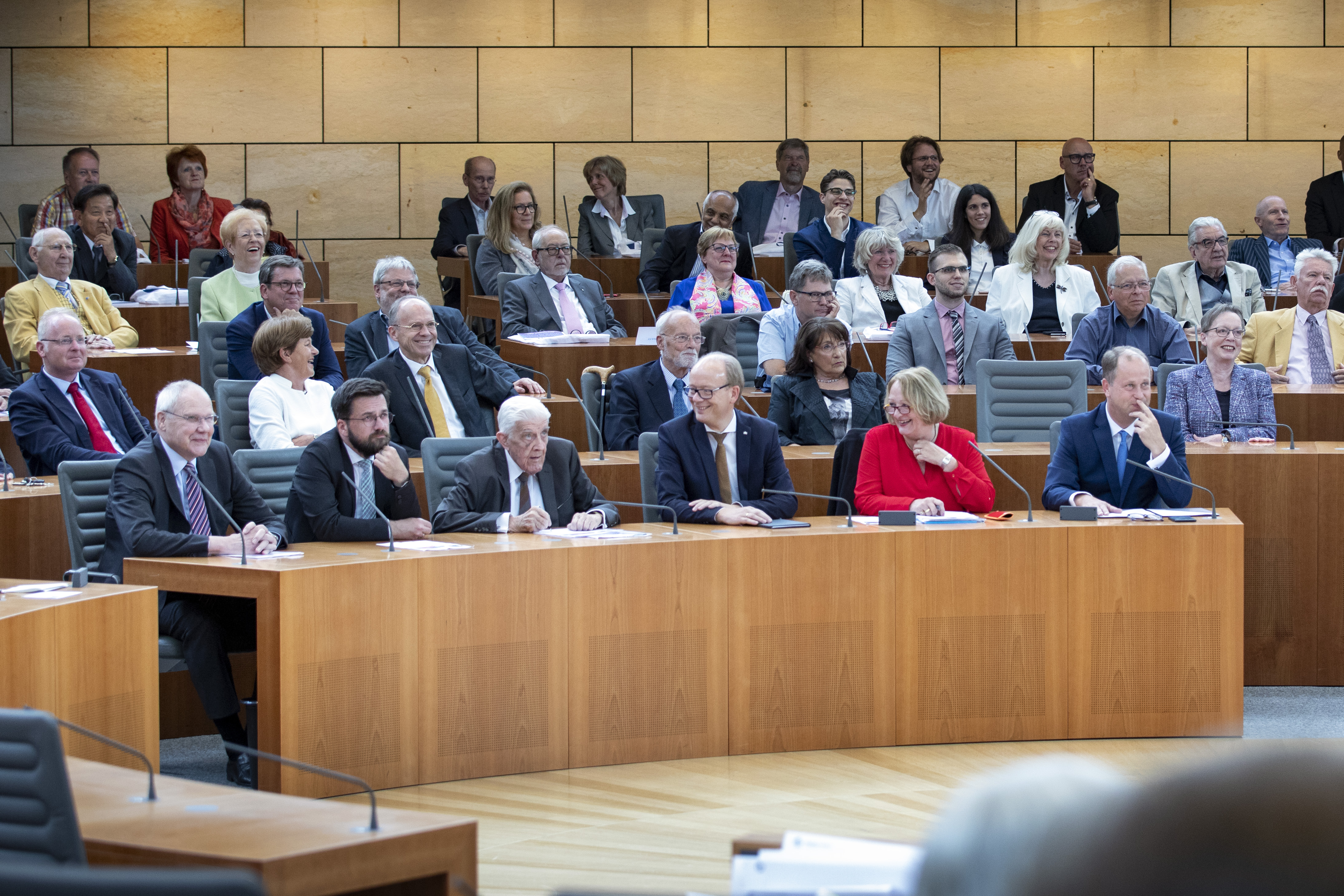 Festakt zum Walter Scheels 100. Geburtstag im Landtag Nordrhein-Westfalen