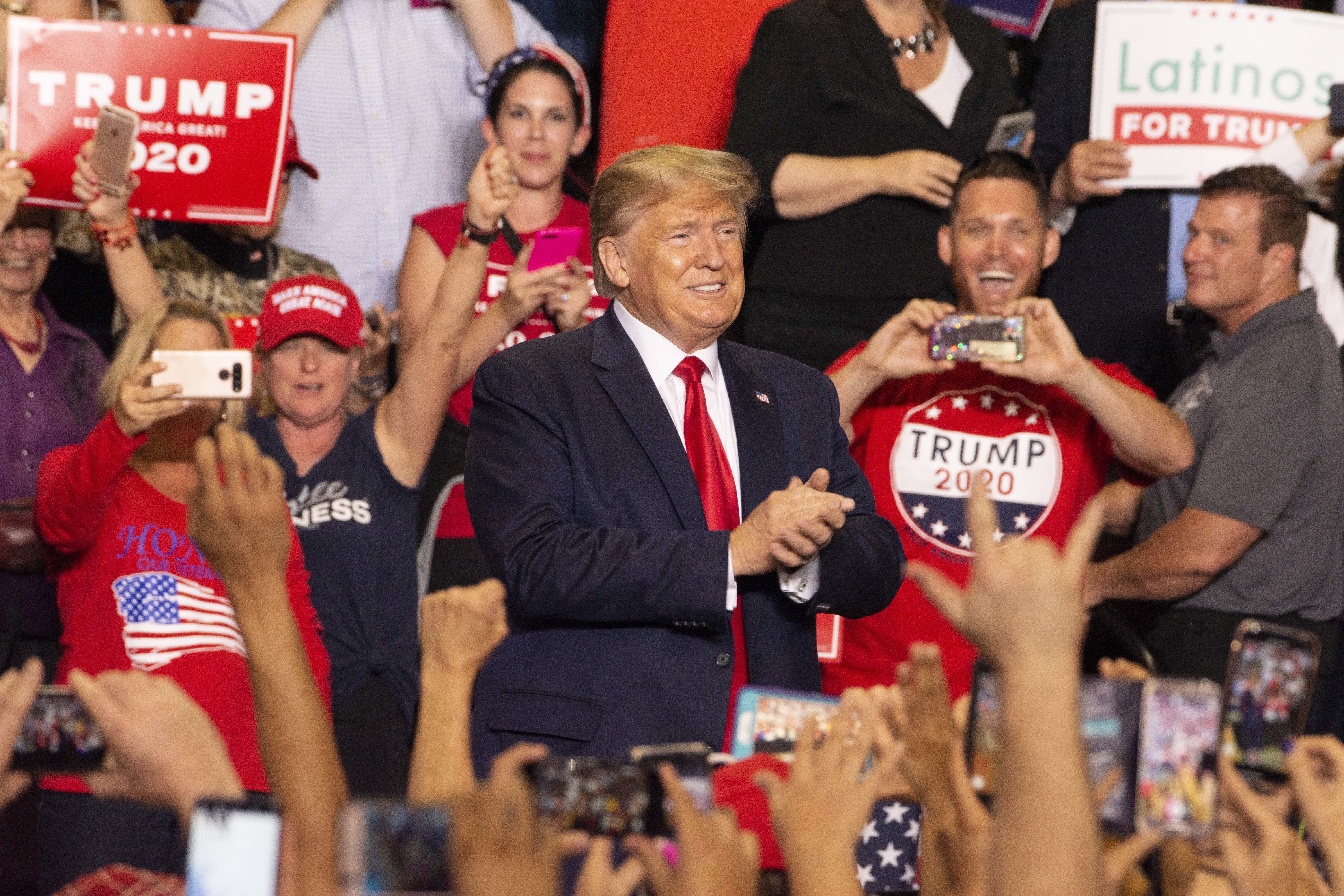 Donald Trump bei der Wahlkampfveranstaltung in Rio Rancho.