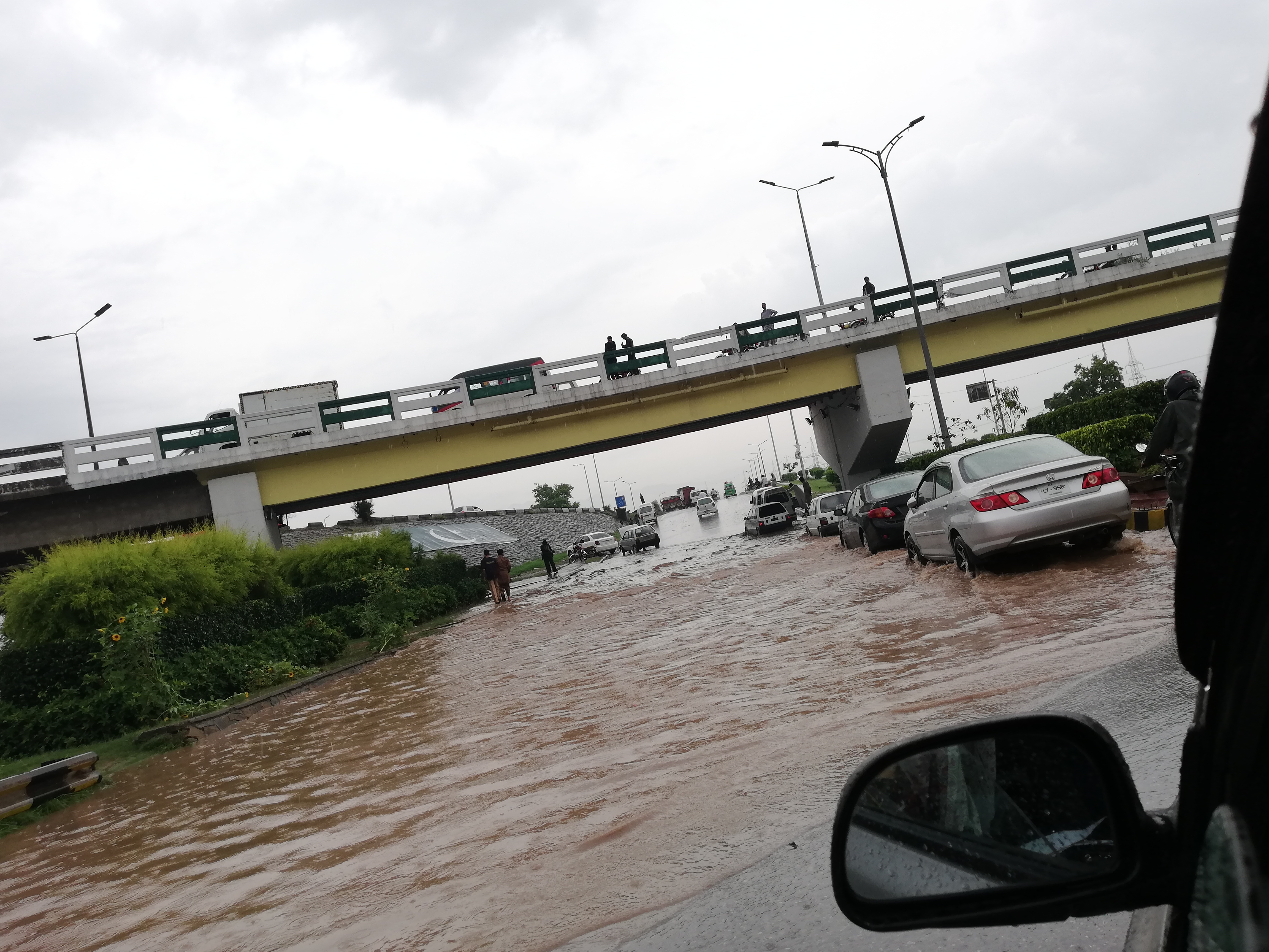 Flooded Road in Pakistan