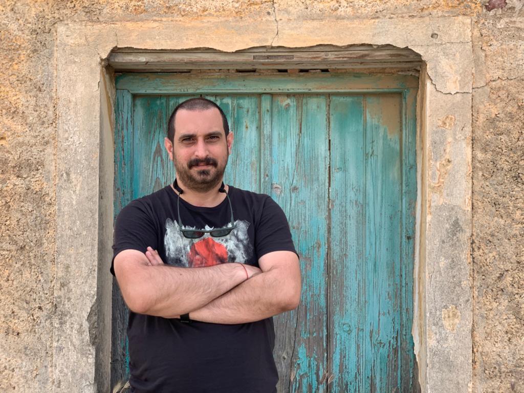 Cagdas Kaplan upon his arrival in Athens.