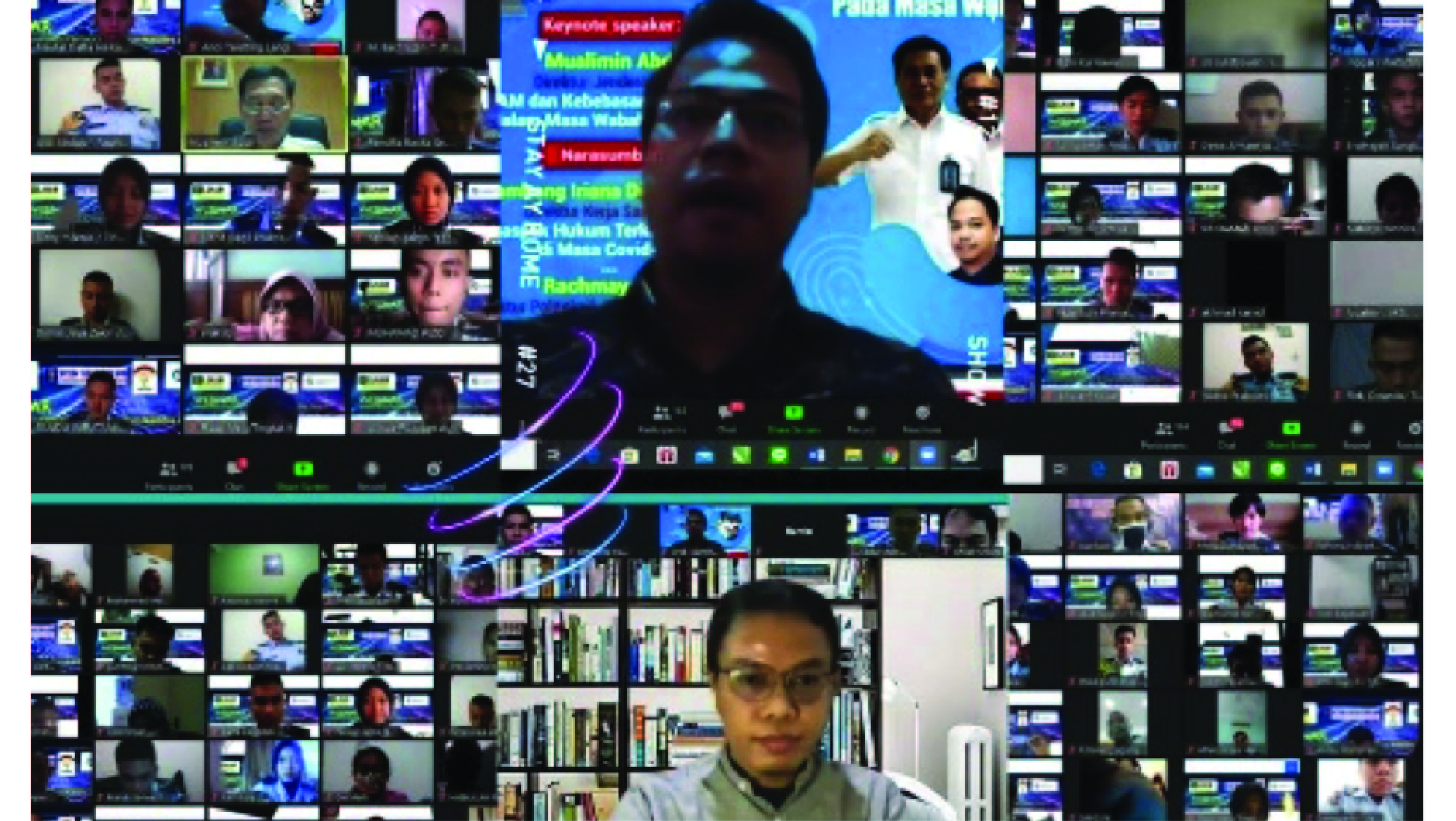 Panelis, Panitia, Peserta Webinar Internet Sehat Pada Era Pandemi Covid19 Di Politeknik Ilmu Pemasyarakatan