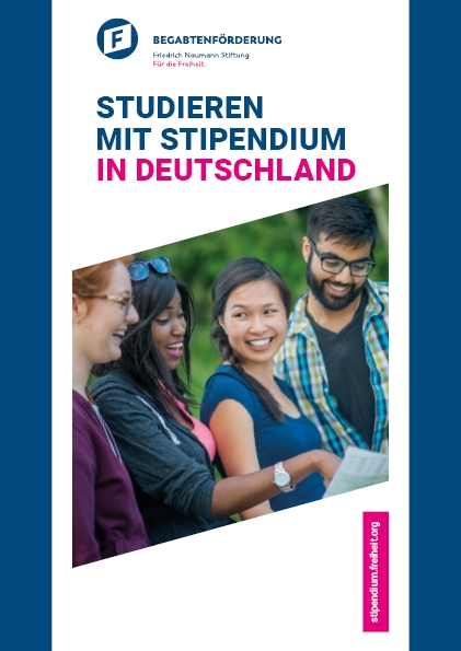 Flyer Studieren mit Stipendium in Deutschland