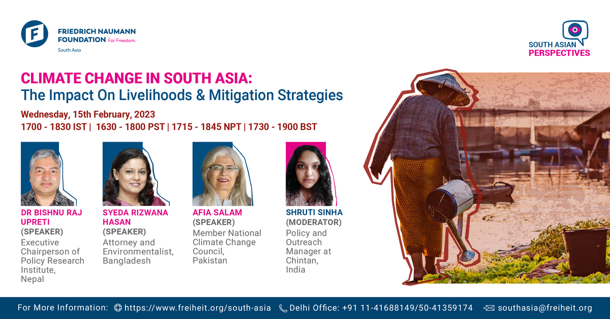 Climate Change in South Asia: Webinar on “Climate Change in South Asia ...
