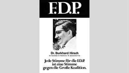 Kandidatenflugblatt der FDP-NRW zur Bundestagswahl 1969