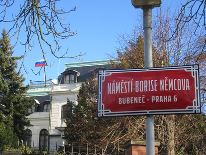 Platz im Prager Stadtteils Bubeneč