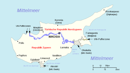 Die geteilte Insel Zypern