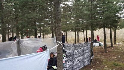 Der türkisch-griechischen Grenze