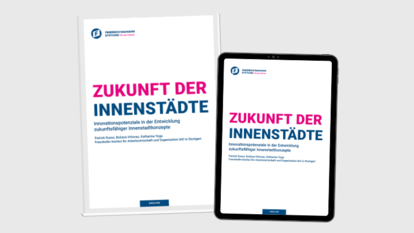 Zukunft der Innenstädte Schrift