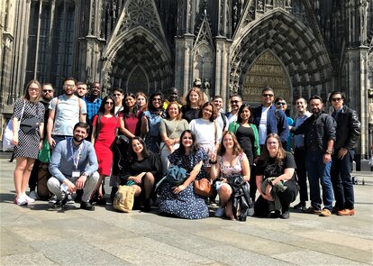 Participants visit Cologne Cathedral in Köln, Germany