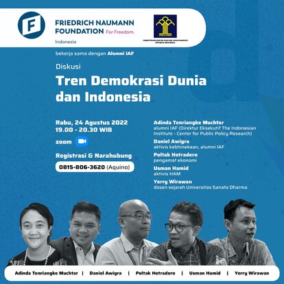 Undangan Diskusi - Tren Demokrasi Dunia Dan Indonesia