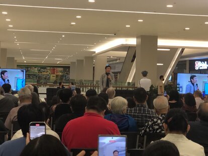 Maria Ressa speaks at her book launch
