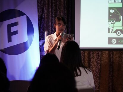 Grace Vasquez, FNF Philippines Project Associate, at the Freedom Vlog Masterclass