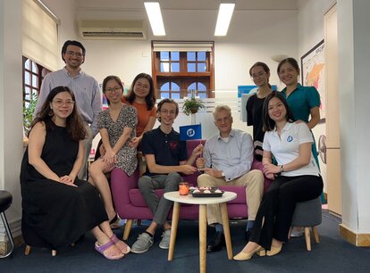 Fritz Kuermayr says farewell to colleagues at FNF Vietnam's office
