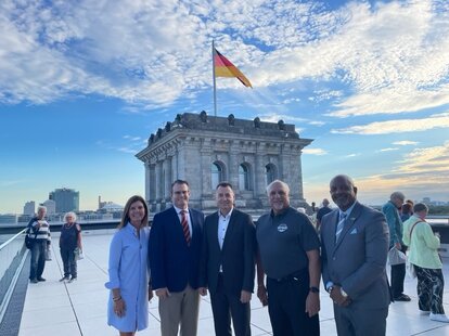 Touring the Reichstag with Torsten Herbst, MdB