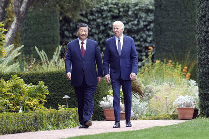 Präsident Joe Biden und China's Präsident Xi Jinping