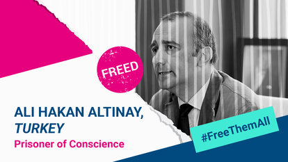 Ali Hakan Altınay, Turkey, freed