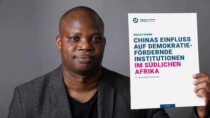Dr. Innocent Batsani-Ncube mit der Studie zu Chinas wachsenden Einfluss im südlichen Afrika
