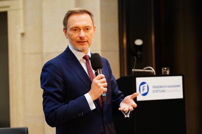 Christian Lindner, Bundesvorsitzender der Freien Demokraten und Bundesminister der Finanzen