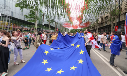 Georgia Flag Day, EU Flags