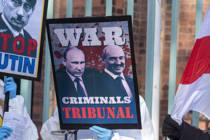 Putin Lukaschenko War criminals tribunal