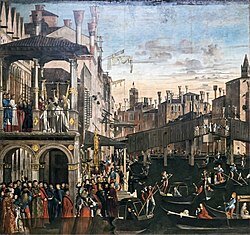 Miracle of the Holy Cross at Rialto by Vittore Carpaccio