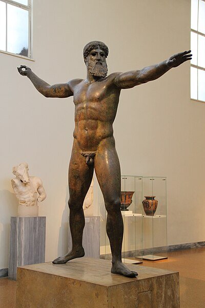 Ancient Greece Bronze statue of Zeus or Poseidon