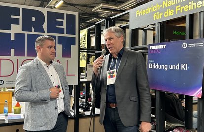 Benno Schulz und Gerhard Seiler vom iRights.Lab