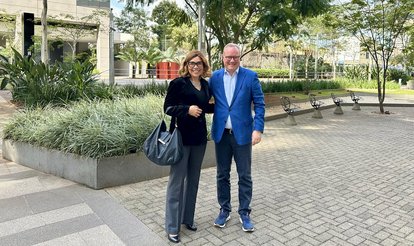 Dr. Hans-Dieter Holtzmann und Cris Monteiro