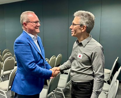 Dr. Hans-Dieter Holtzmann and Romeu Zema