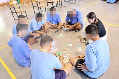 Participants playing FNF’s Rights Card Game