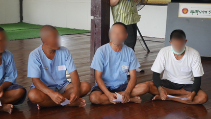 Participants sharing their dreams and hopes to the group