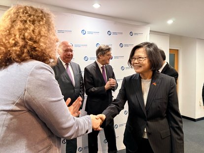 Tsai Ing-wen with Anna Marti Head of FNF Global Innovation Hub