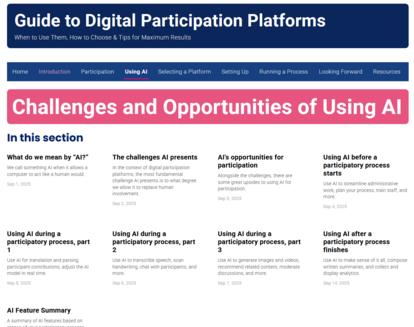 Guide to Digital Participantion Platform