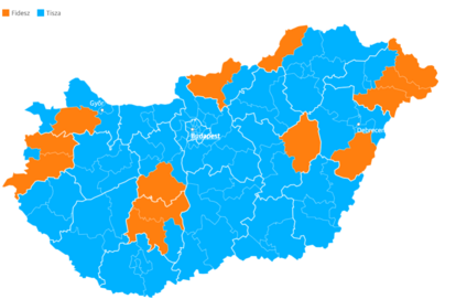 Hungary map elections