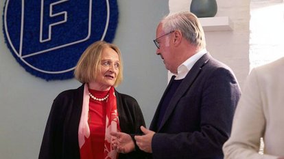 Sabine Leutheusser-Schnarrenberger und Steffen Saebisch