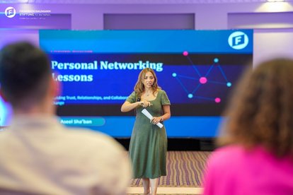 Aseel Sha’ban (swedish Dialogue Institute MENA) sharing her insight on ‘networking’  @FNF Middle East and North Africa, July, 2026