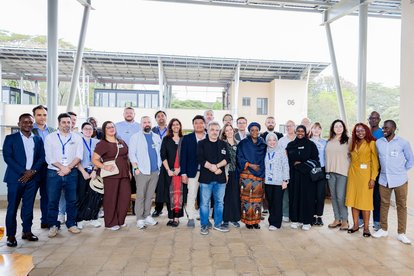 Participants during a visit to the United Nations Office at Nairobi (UNON).