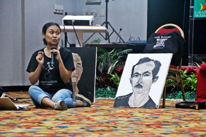 Dewi Chandraningrum dalam sesi Media dan Gender